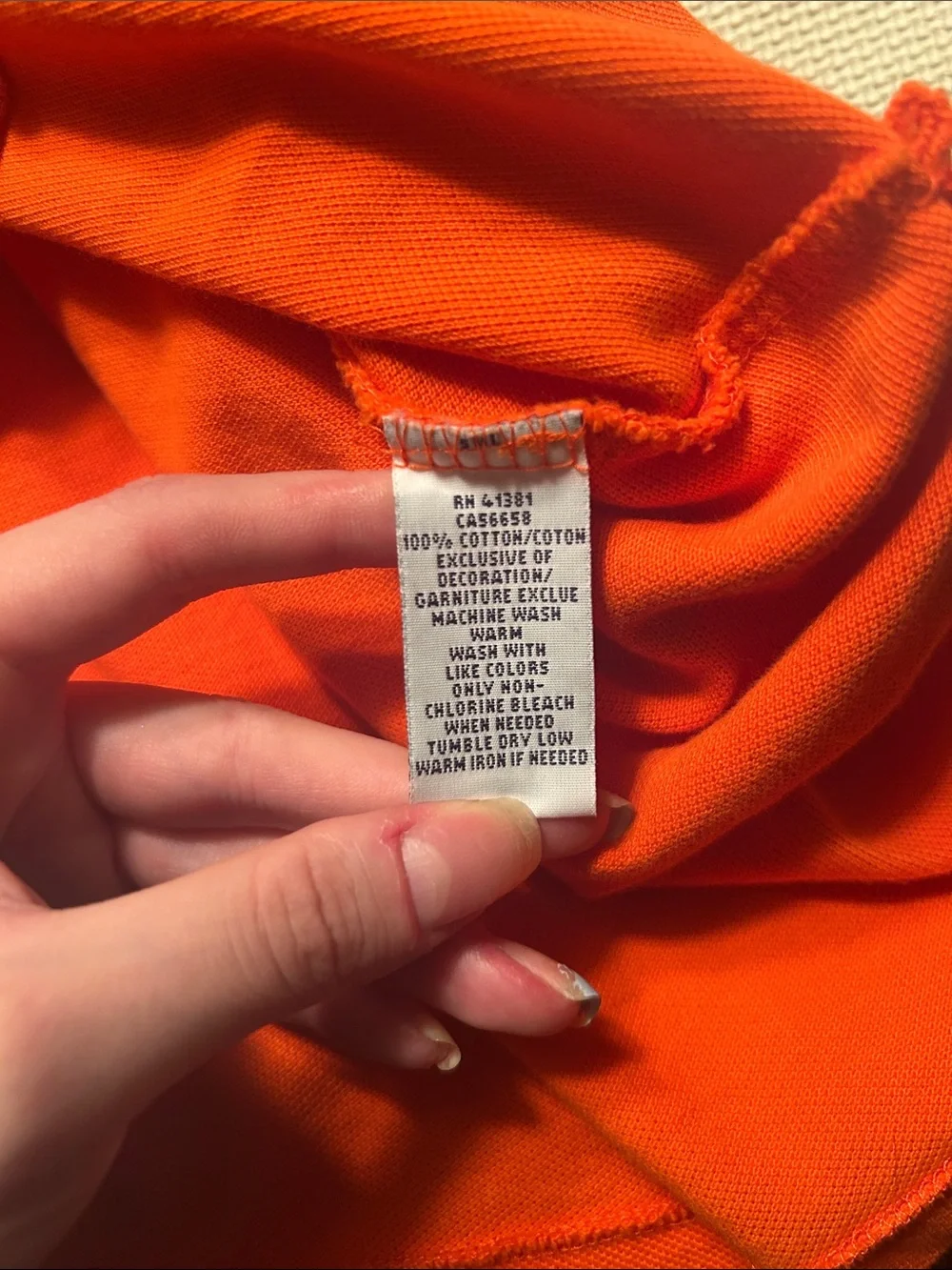 Ralph Lauren Men’s Orange Polo Shirt with Embroidered Pony